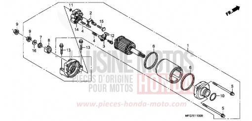 MOTEUR DE DEMARRAGE CB600F8 de 2008